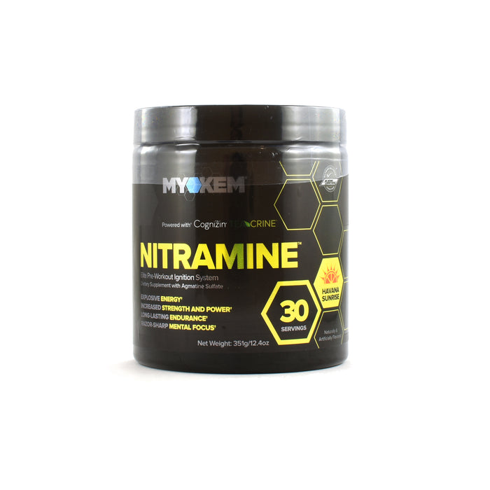 MyoKem NITRAMINE Muscle Building Pre-Workout Powder (30 Servings)