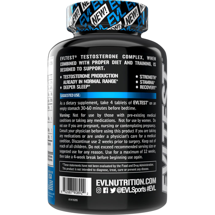 EVLTEST 120ct by EVL: Hardcore Testosterone Booster & Performance Enhancer