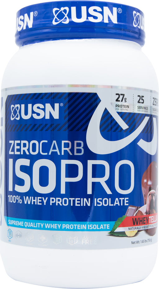 USN Zero Carb IsoPro 100% Whey Protein Isolate, Wheytella 1.65lbs
