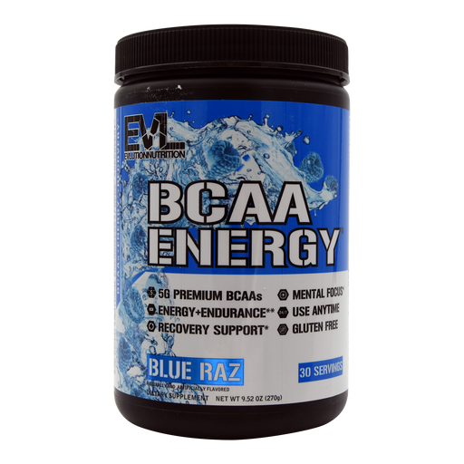 EVL BCAA Energy 30srv CHOOSE FLAVOR | Most Powerful Amino Acid Pre-Workout Powder for Energy, Recovery & Focus