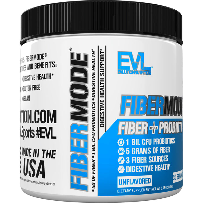 EVL FiberMode Fiber + Probiotic 30srv: 1 Billion CFU's + 5g Fiber For Digestive & Immune Health