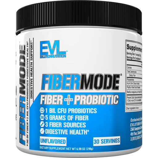 EVL FiberMode Fiber + Probiotic 30srv: 1 Billion CFU's + 5g Fiber For Digestive & Immune Health