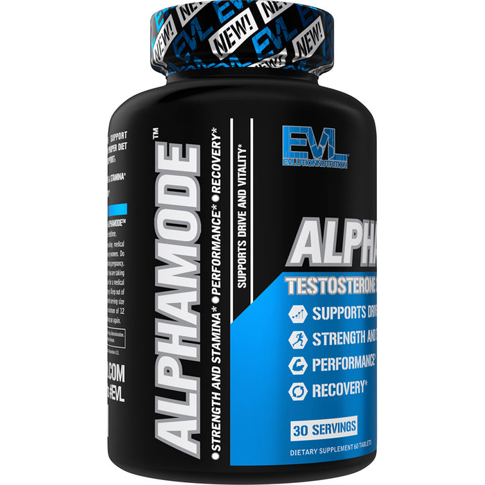 EVL Alphamode 60ct | Testosterone Support Matrix | Boost Drive, Vitality, Strength & Stamina
