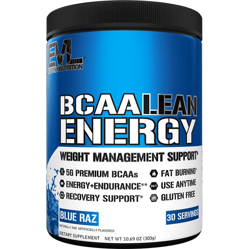 EVL BCAA Lean Energy 30srv Choose Flavor: Fat Burner Support BCAAs PreWorkout Recovery Drink Mix