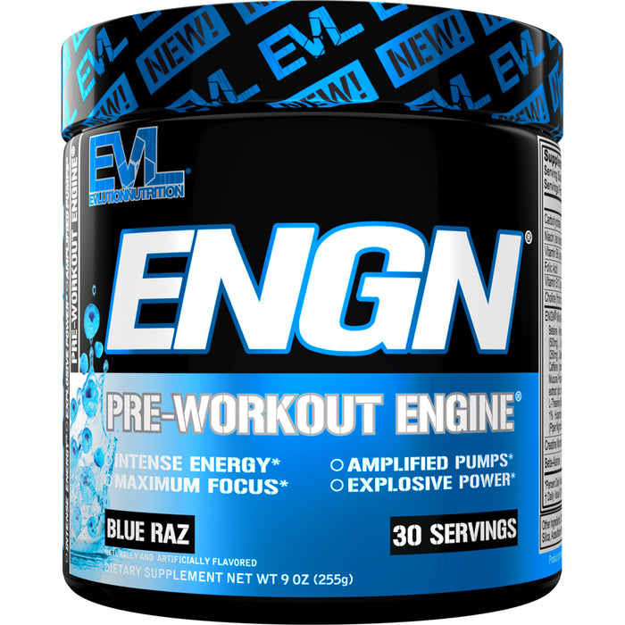 EVL ENGN 30srv CHOOSE FLAVOR: Hardcore Pre-Workout Energy Drink Mix with Creatine for Energy, Pumps, & Power