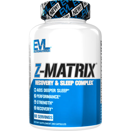 EVL Z-Matrix 240ct: Magnesium & Zinc Post Workout, Muscle Recovery Bodybuilding