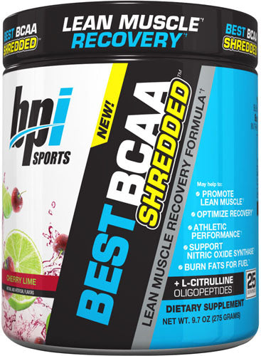 BPI Sports Best BCAA Shredded Amino Acid Muscle Builder with Carnitine, Citrulline